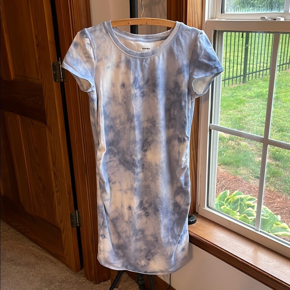 NWOT Sonoma Maternity Tie-Dye Dress